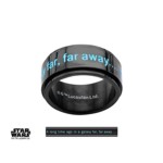 Star Wars 'A Long Time ago ..." Black Steel Spinner Ring Star Wars 'A Long Time ago ..." Black Steel Spinner Ring